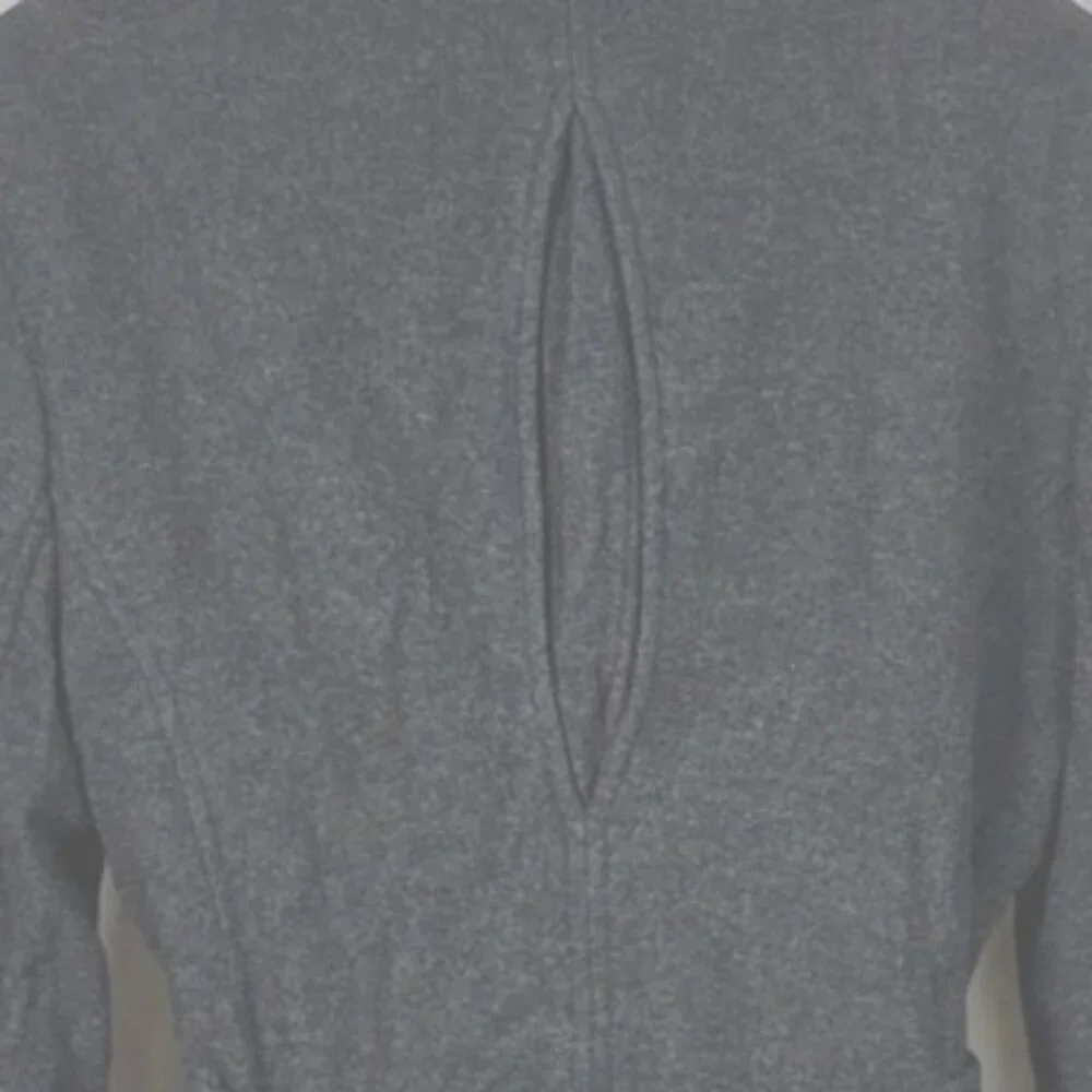 Merona Womens Charcoal Gray Double-Breasted Wool Blend Trench Coat With Belt XL - Picture 5 of 7